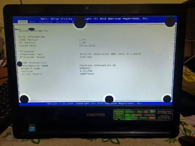 All-in-One Positivo Union C1260 para peças leia o anuncio 