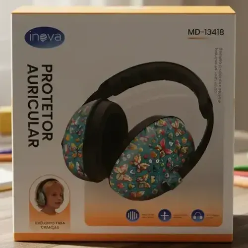 Protetor Auricular para Criança e Adulto Acolchoado