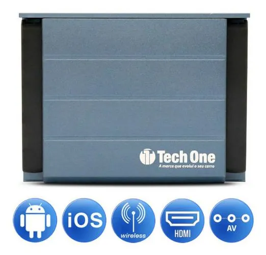 Mirror Link Tech One Espelha Android iPhone Na Multimídia