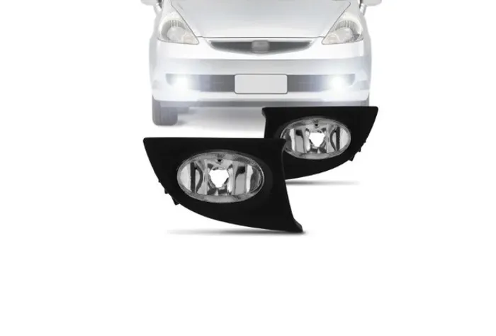 Par Farol Milha Auxiliar Neblina Honda Fit 2007 2008