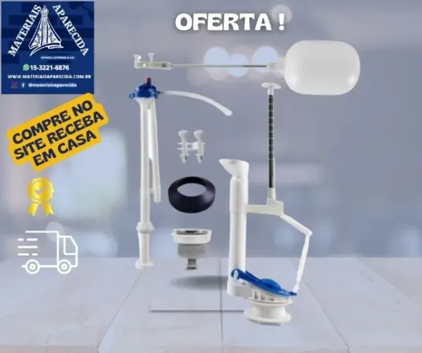 Kit Reparo Caixa Acoplada Astra Universal Mu/sp - novo