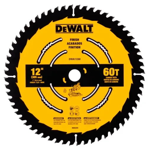 Disco Lâmina de Serra Esquadria para Madeira 12 Polegadas 305mm x 25,4mm x 60 Dente DeWalt