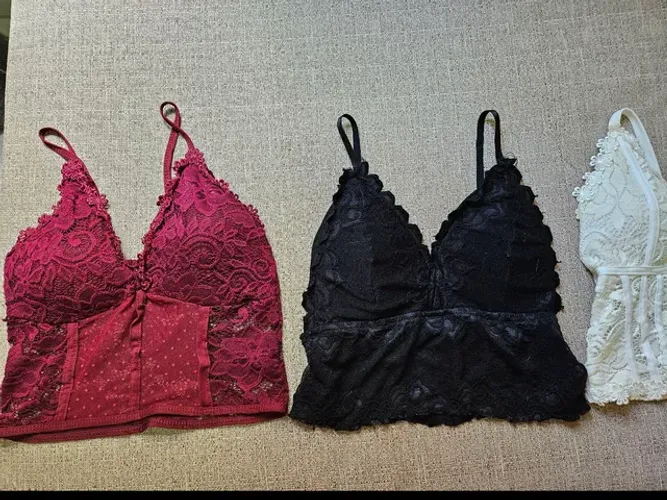 Lote cropped renda 