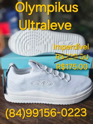 PROMOÇÃO TÊNIS OLYMPIKUS ULTRA LEVE MASCULINO ORIGINAL E COM GARANTIA R$175.00 AVISTA. 