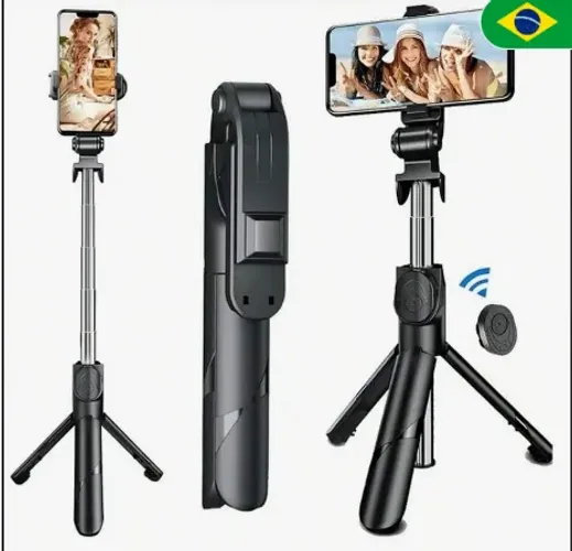Bastão Pau de Selfie Controle Remoto Bluetooth Retrátil Suporte para Celular Tripé z843