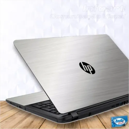 Adesivo Skin Proteção para Notebook Hp Envy 17-n000np - Tampa + Logo HP