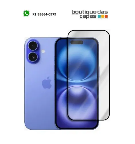Pelicula vidro anti impacto iPhone 17 16 16 pro 16 plus 16 pro max