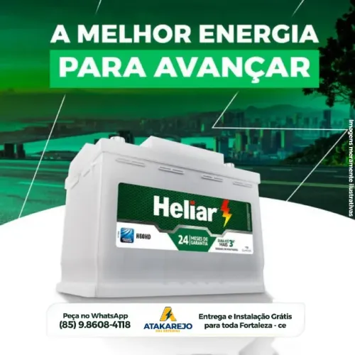 Precisa de Bateria Heliar 60ah Entrega Grátis na Região