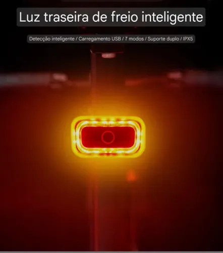 Luz traseira inteligente para bike