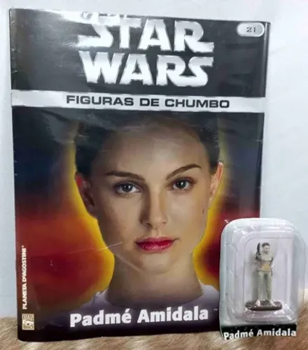 Coleção Star Wars Figuras De Chumbo Padmé Amidala 21 Lacrado