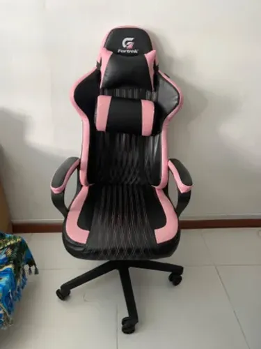 Cadeira gamer rosa Fortrek