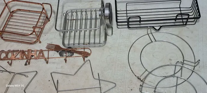 Organizadores de Cozinha em Aço qualquer peças 10 reais