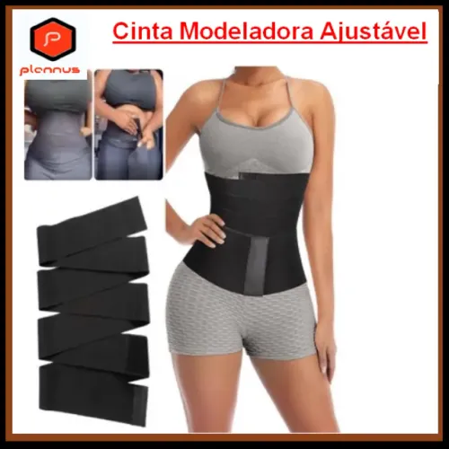 Cinta Faixa Corset Modeladora Cintura Tam 36 a 46 com 3 Metros Efeito Sauna (z529) 