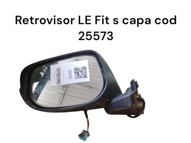 Retrovisor Lado Esquerdo Honda Fit Sem Capa Cod 25573