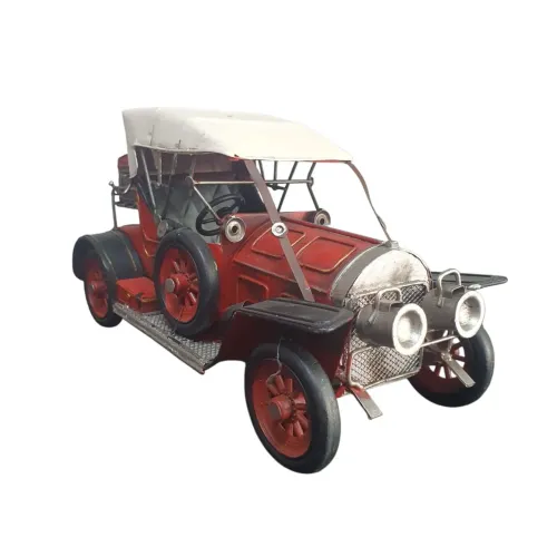 Carro calhambeque em aço decorativo