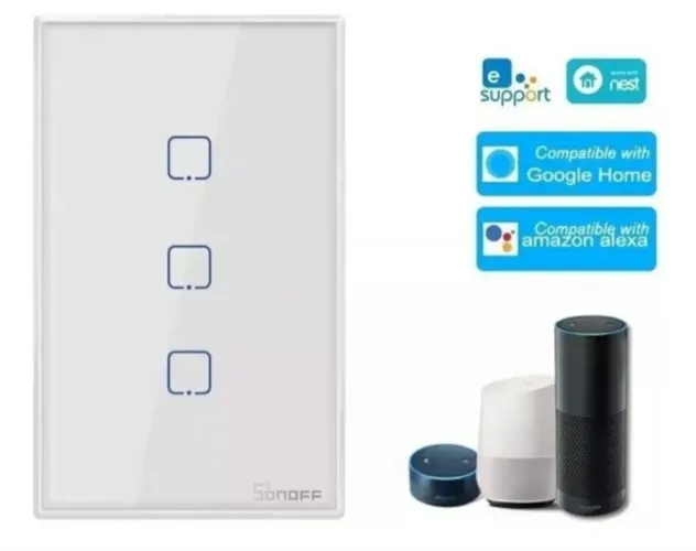 Interruptor Smart Wifi Sonoff 3 Teclas - Alexa