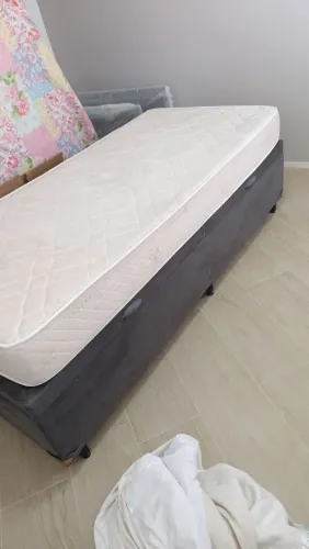 Cama Box Baú Solteiro tamanho solteiro king com colchão 2 meses de uso box 