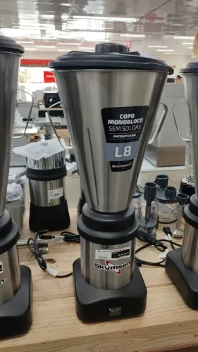 LIQUIDIFICADOR COMERCIAL 8L INOX BIVOLT BAIXA ROTAÇÃO L8 SKYMSEN