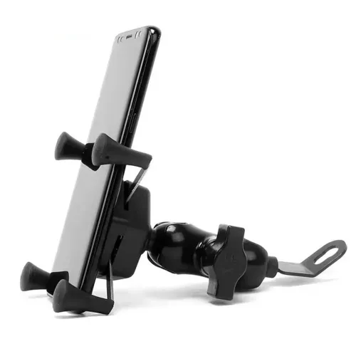 SUPORTE DE GUIDÃO BLINDADO 360 GRAUS RÁPIDO CARREGADOR USB 2A 12V 30V P MOTO BIKE
