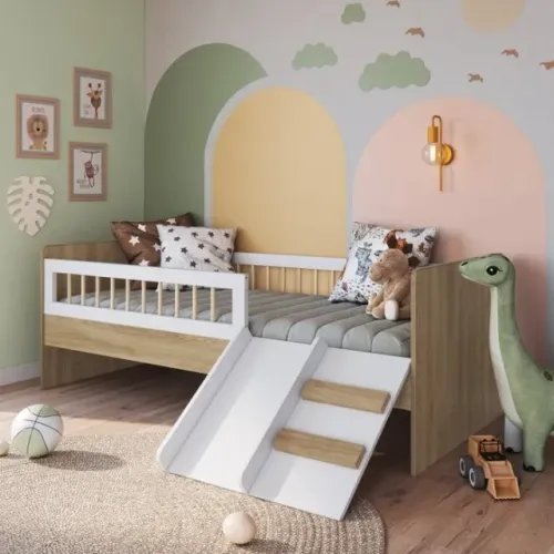 Cama com escorregador, cama infantil