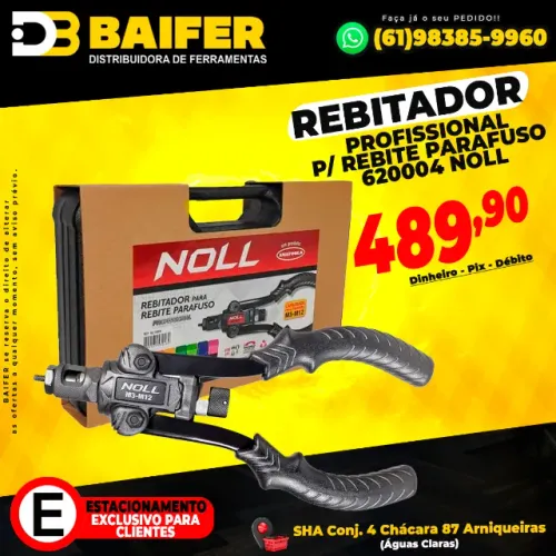 Rebitador Profissional Para Rebite Parafuso 620004 Noll