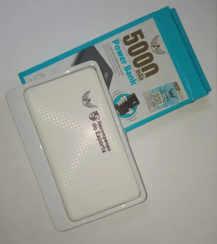 Liquidação: 10 Unidades Power Bank 5000 mAh Novos Cabo Micro USB Ideal Brindes ou Revenda