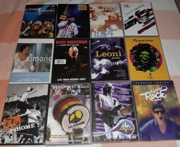 Dvds shows pop,rock,mpb..