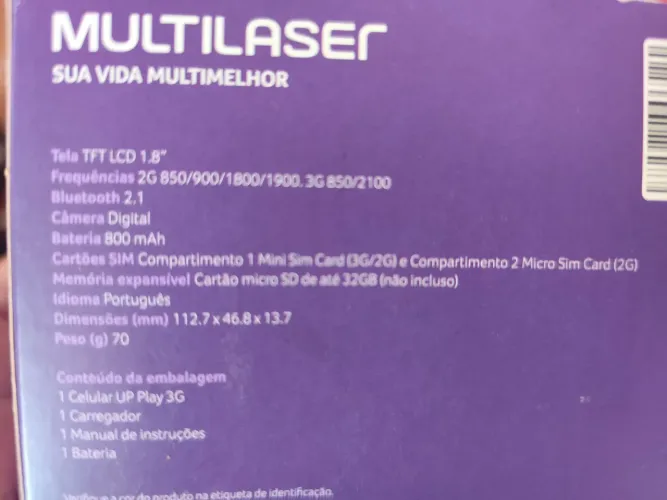 ABAIXOU Antiguidade - UP Play 3G Multilaser