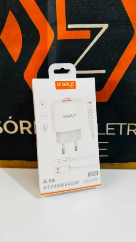 Carregador Turbo 30W com Cabo V8