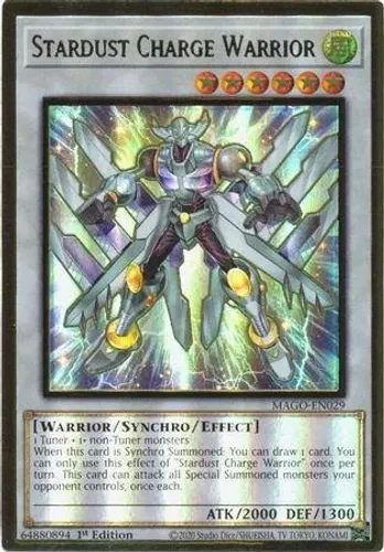 Yugioh!!! Yugioh!!! Stardust Charge Warrior Mago-pt029 Gold Rare