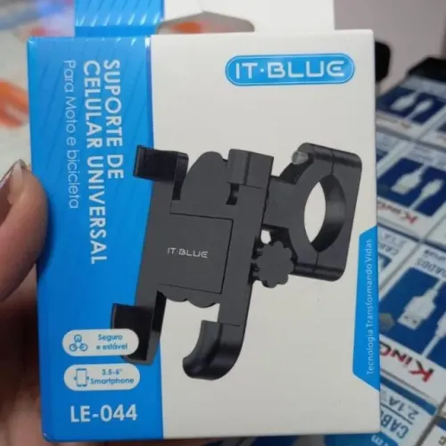 Suporte de Celular Universal para Moto e Bicicleta LE-044 It-Blue
