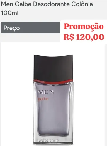 Men galb o Boticário 