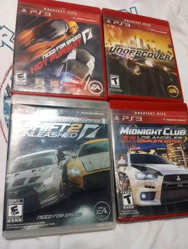 Lote Jogos Need 4 Speed Midnight Ps3