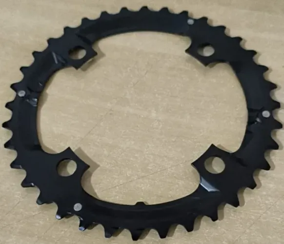 BICICLETA MTB - Coroa Shimano 36 Dentes Bcd 104mm 4 furos Aço Preto