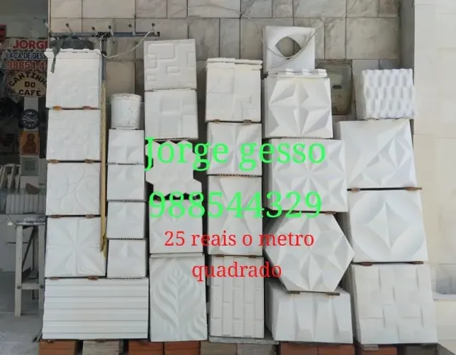 placas em gesso 3D   *