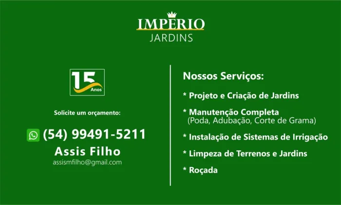 Serviços de jardinagem e paisagismo 