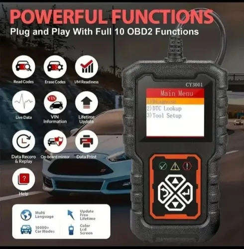 Scanner automotivo OBD2 CY3001