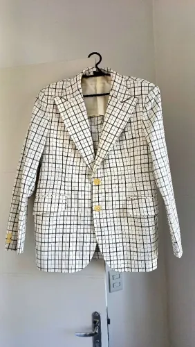 Blazer moderno xadrez masculino