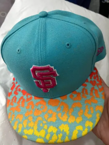 Boné New Era SF Giants - Azul e Laranja fechado 7 5/8 *Leia o Anúncio*