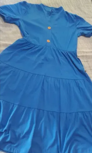 Vestido azul feminino -Semi Novo - tamanho M