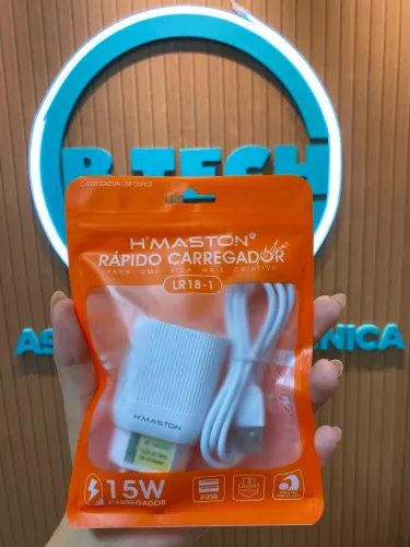 Carregador 15W Tipo C , V8 e Lightning 