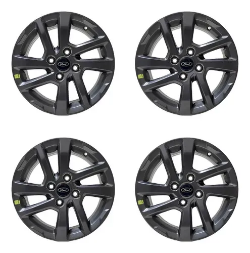 Jogo De Rodas Aro 15 Ford Ka Freestyle Original Grafite Grafite