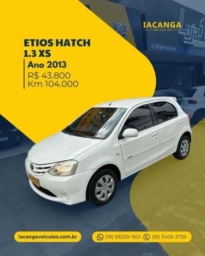 Toyota Etios XS 1.3 Flex 16V 5P Mec. 2013