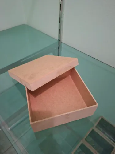 3 unidades de Caixa em MDF natural