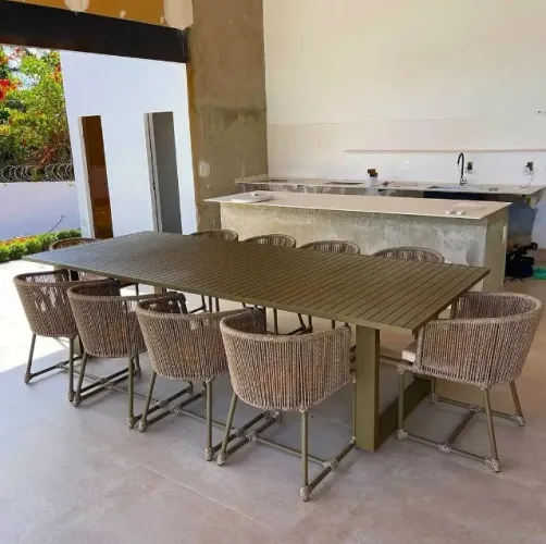 Conjunto de mesa corda náutica Luxo