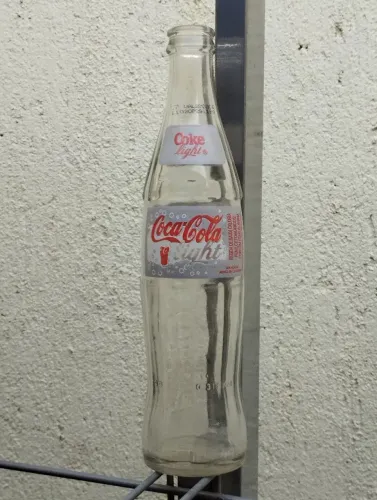 Garrafa antiga Coca cola Light