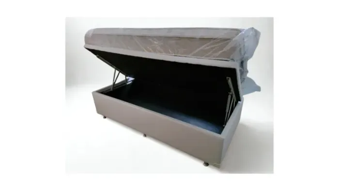 Cama Box Solteiro com Baú Blindado 88x1,88