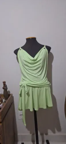 Vestido verde claro vintage
