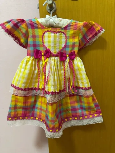 Vestido Festa Junina Tamanho 3 - Usado apenas 1 vez!!