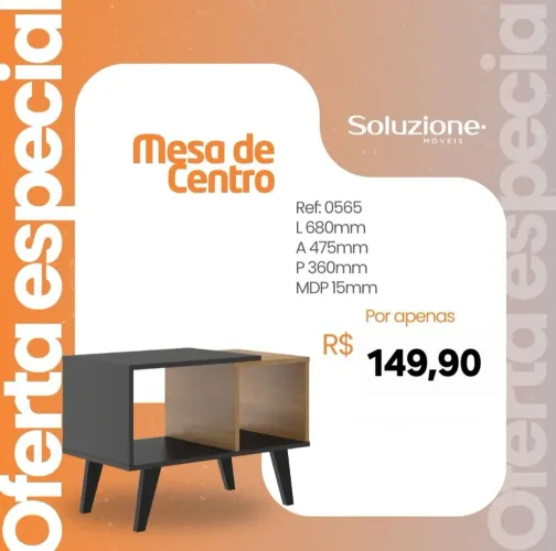 Mesa centro para sala